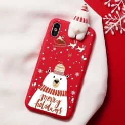 Holiday Critters IPhone Case -Clothing Discount Store holiday critters iphone case for 11 snowman apple cases covers festive phone ddlg playground kawaii babe 119