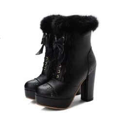 Holiday Booties 26 Holiday Booties -Clothing Discount Store holiday lolita booties black 12 5 ankle boots christmas shoes festive ddlg playground 784