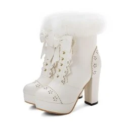 Holiday Booties 25 Holiday Booties -Clothing Discount Store holiday lolita booties white 12 5 ankle boots christmas shoes festive ddlg playground 826