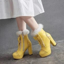 Holiday Booties 40 Holiday Booties -Clothing Discount Store holiday lolita booties yellow 12 5 ankle boots christmas shoes festive ddlg playground 888