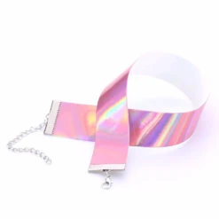 Holographic Chokers -Clothing Discount Store holographic chokers adjustable chirere choke choker choker necklace accessories kawaii babe 213