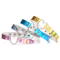 Holographic Chokers -Clothing Discount Store holographic chokers adjustable chirere choke choker choker necklace accessories kawaii babe 865
