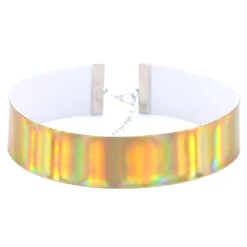 Holographic Chokers -Clothing Discount Store holographic chokers plain gold choker adjustable chirere choke choker choker necklace accessories kawaii babe 625