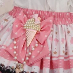 Ice Cream Shoppe Skirt 30 Ice Cream Shoppe Skirt -Clothing Discount Store ice cream shoppe skirt baked goods bakery bow bows candies skirts kawaii babe 560