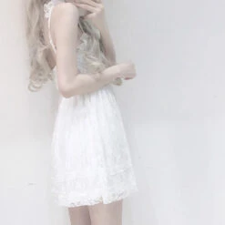 Innocent White Lace Dress 15 Innocent White Lace Dress -Clothing Discount Store innocent white lace dress bridal shower bride dresses kawaii babe 611