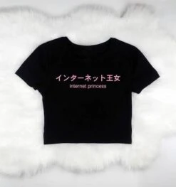 Internet Princess Crop Top -Clothing Discount Store internet princess crop top belly shirt shirts t tee ddlg playground 467