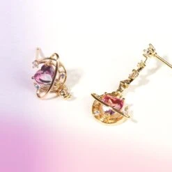 Interplanetary Love Earrings 19 Interplanetary Love Earrings -Clothing Discount Store interplanetary love earrings crystal jewelry dangle drop kawaii babe 756