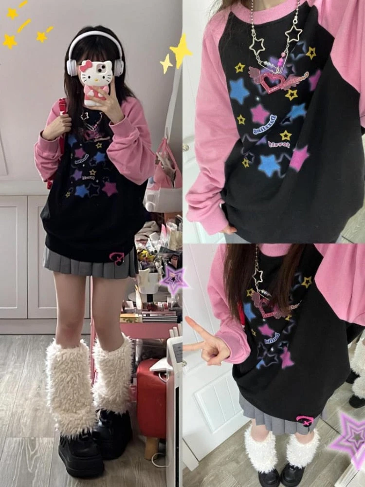 Starry Pastel Goth Sweater 3 Starry Pastel Goth Sweater