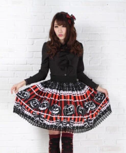 Jack-O-Lantern Skirt 17 Jack-O-Lantern Skirt -Clothing Discount Store jack o lantern skirt creepy cute egl egl community gore goth skirts kawaii babe 618