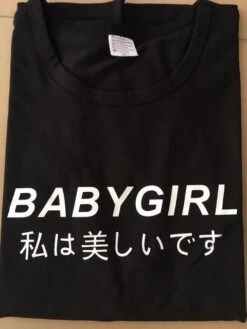 Japanese Babygirl T-Shirt -Clothing Discount Store japanese babygirl t shirt baby girl japan plus size ddlg playground kawaii babe 481