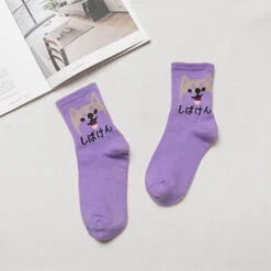 Japanese Dino Socks -Clothing Discount Store japanese dino socks purple dog ankle socks cotton dino dinosaurs green dinosaur socks kawaii babe 841