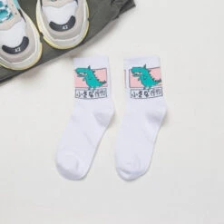 Japanese Dino Socks -Clothing Discount Store japanese dino socks white dinosaur ankle socks cotton dino dinosaurs green dinosaur socks kawaii babe 731
