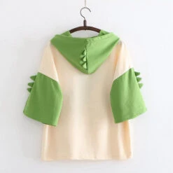 Japanese Hooded Dino Tee 18 Japanese Hooded Dino Tee -Clothing Discount Store japanese hooded dino tee belly shirt shirts crop crop top shirt kawaii babe 332