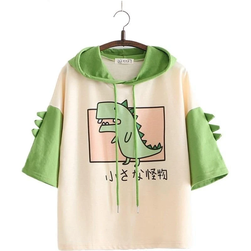 Japanese Hooded Dino Tee 3 Japanese Hooded Dino Tee