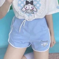 Kawaii Athletic Shorts -Clothing Discount Store kawaii athletic shorts cinnamoroll my melody sanrio short shorts shorts babe 382