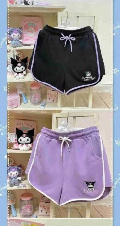 Kawaii Athletic Shorts -Clothing Discount Store kawaii athletic shorts cinnamoroll my melody sanrio short shorts shorts babe 930