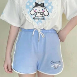 Kawaii Athletic Shorts -Clothing Discount Store kawaii athletic shorts cinnamoroll my melody sanrio short shorts shorts babe 934