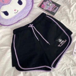 Kawaii Athletic Shorts -Clothing Discount Store kawaii athletic shorts kuromi s cinnamoroll my melody sanrio short shorts shorts babe 830