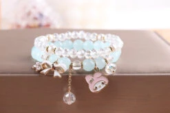 Kawaii Beaded Bracelets -Clothing Discount Store kawaii beaded bracelets blue bead melody beads sanrio sanriocore bracelet babe 515