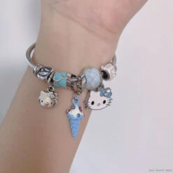 Kawaii Beaded Bracelets -Clothing Discount Store kawaii beaded bracelets kitty blue icecream beads sanrio sanriocore bracelet babe 720
