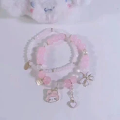 Kawaii Beaded Bracelets -Clothing Discount Store kawaii beaded bracelets my melody beads sanrio sanriocore bracelet babe 591