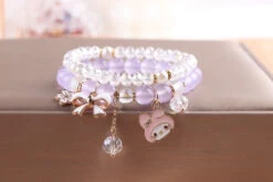 Kawaii Beaded Bracelets -Clothing Discount Store kawaii beaded bracelets purple bead melody beads sanrio sanriocore bracelet babe 850