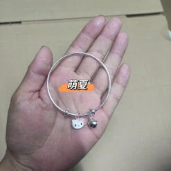 Kawaii Beaded Bracelets -Clothing Discount Store kawaii beaded bracelets silver bangle kitty beads sanrio sanriocore bracelet babe 759