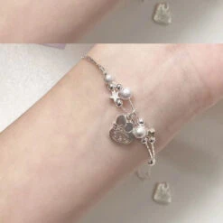 Kawaii Beaded Bracelets -Clothing Discount Store kawaii beaded bracelets silver melody beads sanrio sanriocore bracelet babe 100