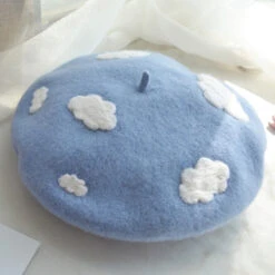 Kawaii Berets (21 Styles) -Clothing Discount Store kawaii berets 21 styles blue clouds beret hat hats headwear babe 843