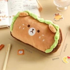 Kawaii Burger Dog Pencil Case -Clothing Discount Store kawaii burger dog pencil case pen cases case cheeseburger dog 863
