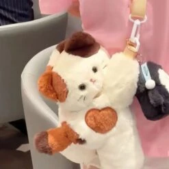 Kawaii Calico Kitten Fanny Pack Bag -Clothing Discount Store kawaii calico kitten fanny pack bag carrying cross body 921