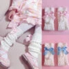 Kawaii Cotton Bow Leg Warmers 1 Kawaii Cotton Bow Leg Warmers -Clothing Discount Store kawaii cotton bow leg warmers leg warmers bow kawaii warmers socks 565