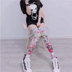Kawaii Explosion Stockings -Clothing Discount Store kawaii explosion stockings anime knee high socks 600