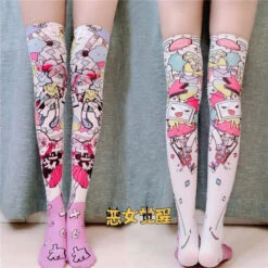 Kawaii Explosion Stockings -Clothing Discount Store kawaii explosion stockings anime knee high socks 810