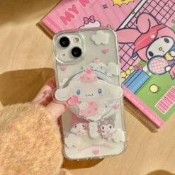 Kawaii Friends Grip IPhone Case -Clothing Discount Store kawaii friends grip iphone case mobile phone cases iphone case kawaii 423