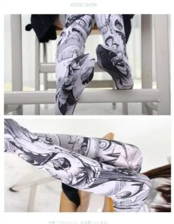 Manga Face Stockings 14 Manga Face Stockings -Clothing Discount Store kawaii manga anime stockings thigh highs otaku 265