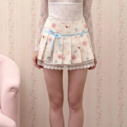 Kawaii Nursery Friends Pleated Skirt 12 Kawaii Nursery Friends Pleated Skirt -Clothing Discount Store kawaii nursery friends pleated skirt skirts dollette fairy kei 571