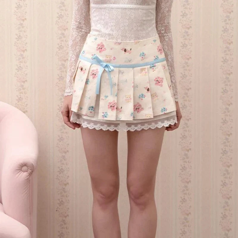 Kawaii Nursery Friends Pleated Skirt 6 Kawaii Nursery Friends Pleated Skirt - Image 4