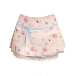 Kawaii Nursery Friends Pleated Skirt 14 Kawaii Nursery Friends Pleated Skirt -Clothing Discount Store kawaii nursery friends pleated skirt skirts dollette fairy kei 715