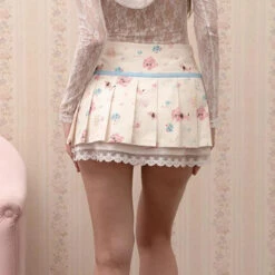 Kawaii Nursery Friends Pleated Skirt 13 Kawaii Nursery Friends Pleated Skirt -Clothing Discount Store kawaii nursery friends pleated skirt skirts dollette fairy kei 869