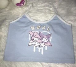 Kawaii Besties Crop Top 26 Kawaii Besties Crop Top -Clothing Discount Store kawaii pastel besties crop top tank shirt 947