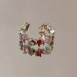 Pink Princess Rings -Clothing Discount Store kawaii pink princess rings hearts silver wings gemstones 351