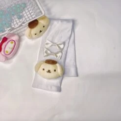 Kawaii Ribbon Arm Sleeves -Clothing Discount Store kawaii ribbon arm sleeves pom purin sleeve bows ribbons sanrio babe 252