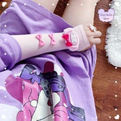 Kawaii Ribbon Arm Sleeves -Clothing Discount Store kawaii ribbon arm sleeves sleeve bows ribbons sanrio babe 490