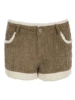 Soft Brown Corduroy Shorts -Clothing Discount Store kawaii soft brown corduroy short shorts 632