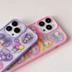 Kawaii Sticker IPhone Case -Clothing Discount Store kawaii sticker iphone case mobile phone cases hearts hello kitty 581