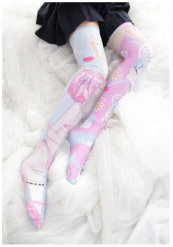 Kiss Kiss Stockings -Clothing Discount Store kiss anime girl vibrant cute stockings thigh highs 353