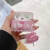 Kitten Lollipop Airpods Case 1 Kitten Lollipop Airpods Case -Clothing Discount Store kitty candy airpods case headphone headset accessories airpods case 124