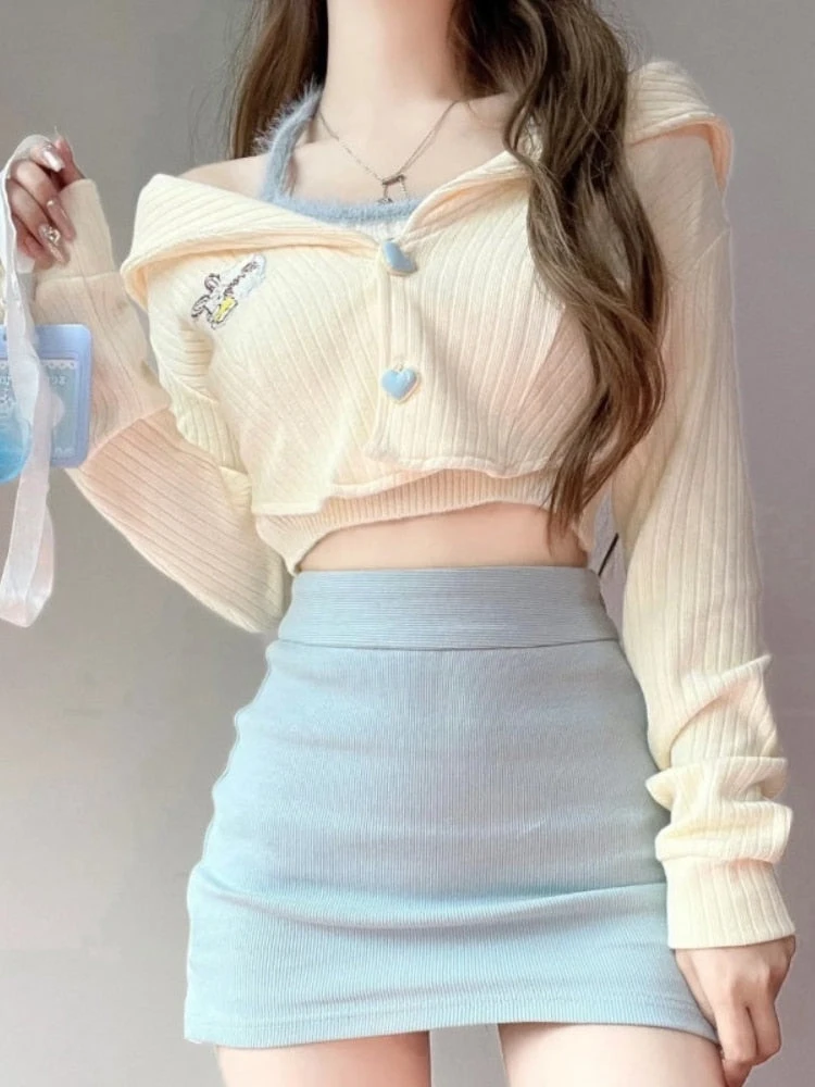 Knit Teddy Crop Top 4 Knit Teddy Crop Top - Image 2