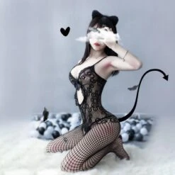 Lace Fishnet Bodysuit